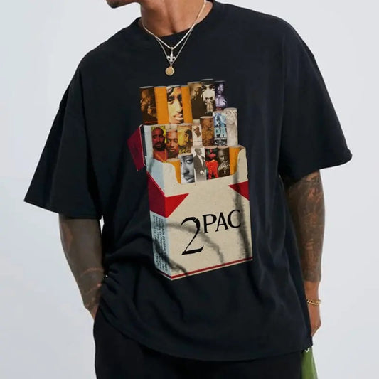 2Pac Tee for Country Fans, Bold Graphic Music Mashup Shirt