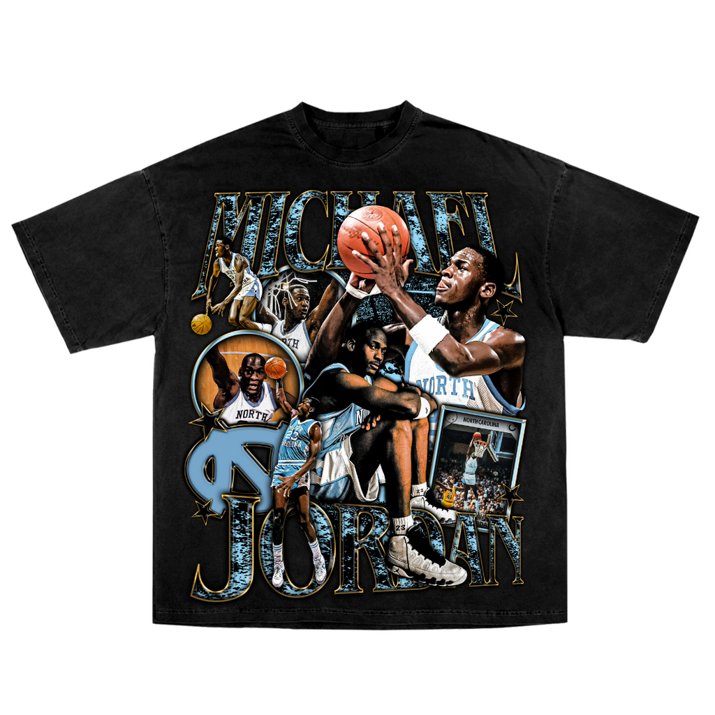 MJ "UNC" Tee Hoodie, Sweatshirt | CoreVibeTees.com (Image 4)
