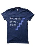 Ah My Old Enemy Stairs Navy Blue Half Sleeve T-Shirt Hoodie, Sweatshirt | CoreVibeTees.com