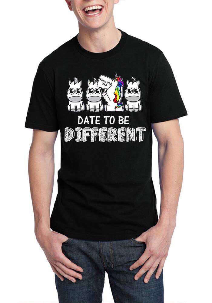 Date To Be Different Black Half Sleeve T-Shirt Hoodie, Sweatshirt | CoreVibeTees.com