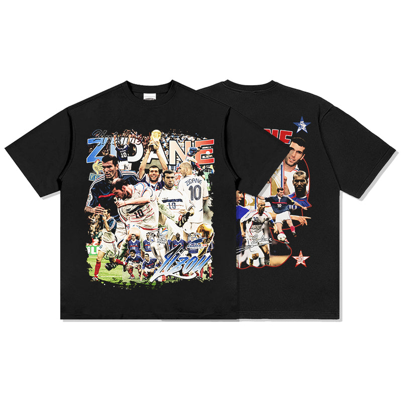 ZIDANE 10  FOOTBALL TEE 2024 Hoodie, Sweatshirt | CoreVibeTees.com (Image 1)