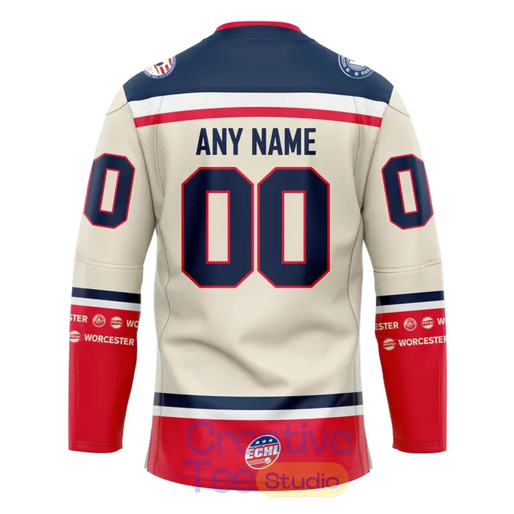 Worcester Railers 2026 Military Appreciation Night Custom Hockey Jersey