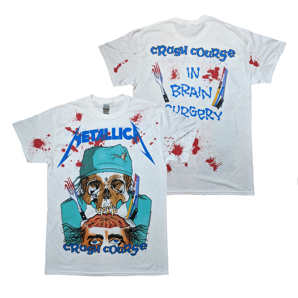 Metallica - Crash Course in Brain Surgery (All-Over) t-shirt Hoodie, Sweatshirt | CoreVibeTees.com (Image 1)