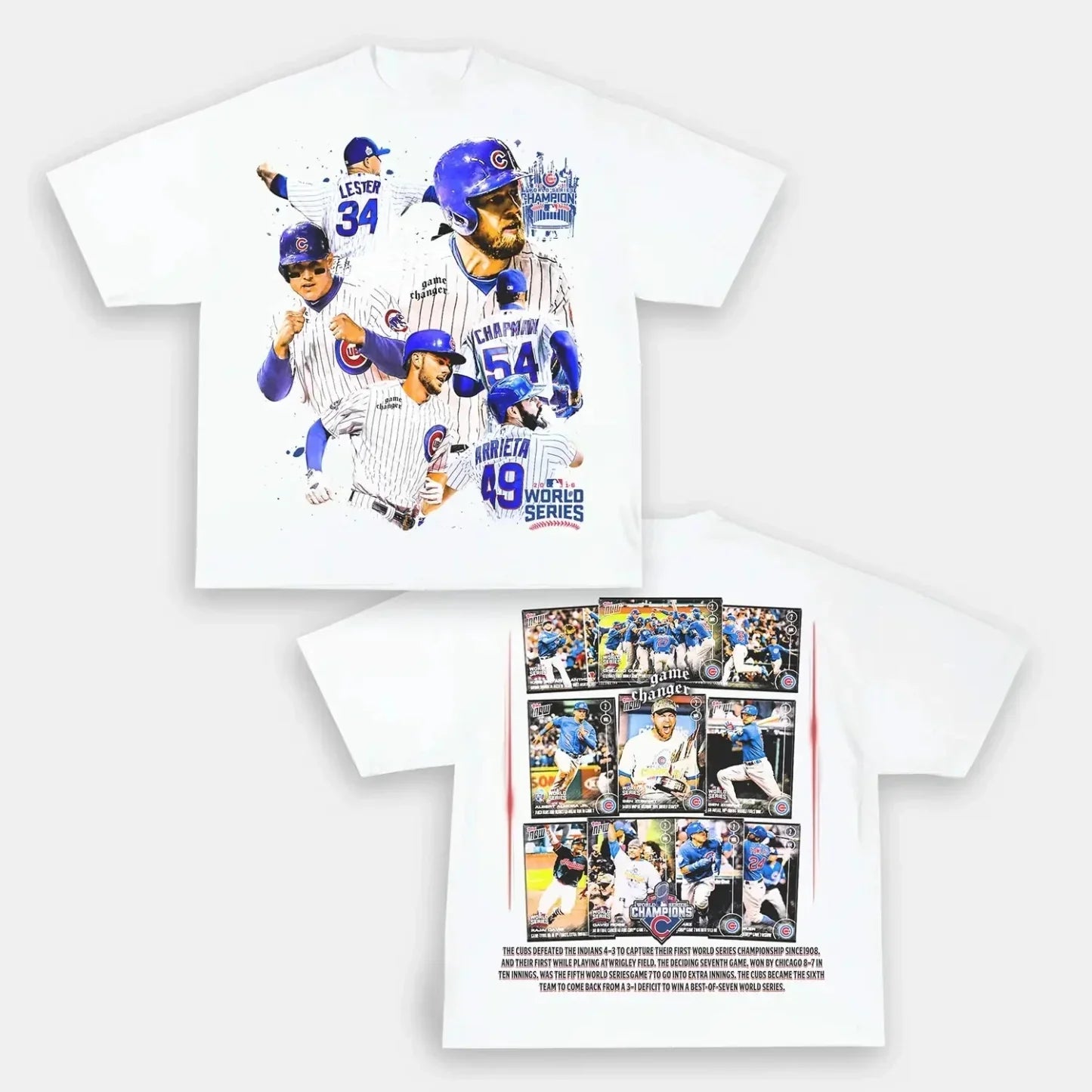 Cubs Back Design TEE Hoodie, Sweatshirt | CoreVibeTees.com (Image 2)
