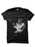 Jimi Hendrix Half Sleeve Black T-Shirt Hoodie, Sweatshirt | CoreVibeTees.com