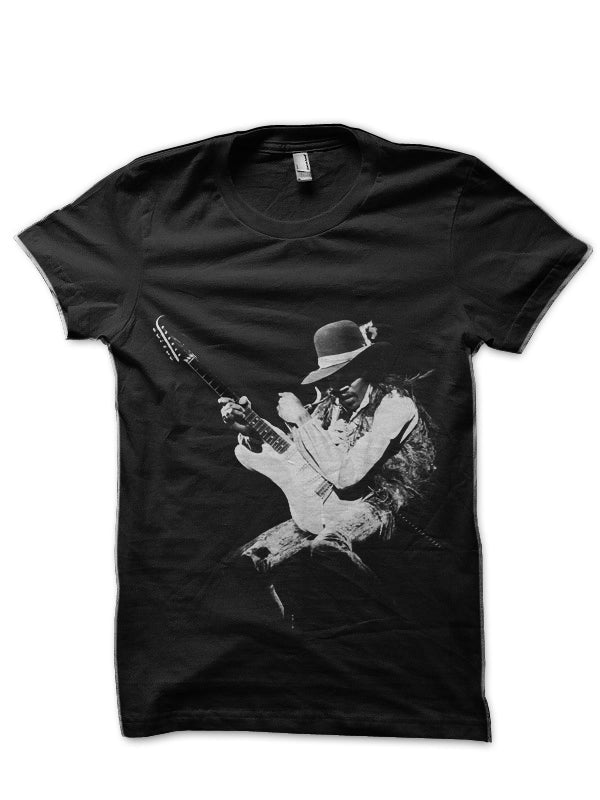 Jimi Hendrix Half Sleeve Black T-Shirt Hoodie, Sweatshirt | CoreVibeTees.com