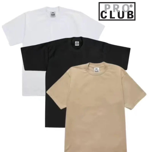 3 pack Pro club T-Shirts Casual Classic Crewneck Shortsleeve Cotton Top Original - add to your cart - buy now !