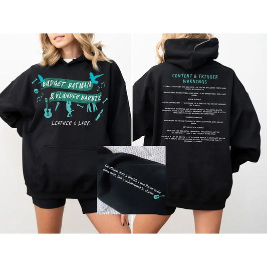 3-sided Bookish Hoodie, Butcher & Blackbird Sweatshirt, Smut Gift Book Sweatshirt, Dark Romance, Romantasy