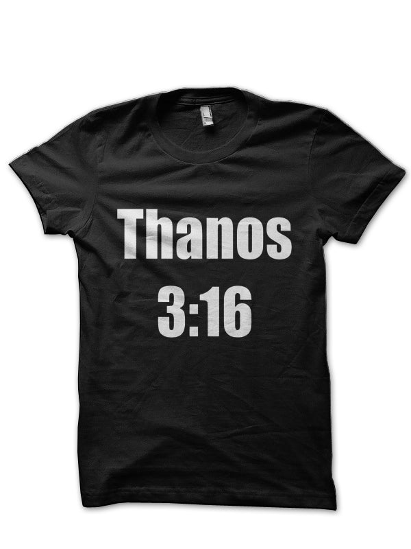 Thanoes 3:16 Black T-Shirt Hoodie, Sweatshirt | CoreVibeTees.com