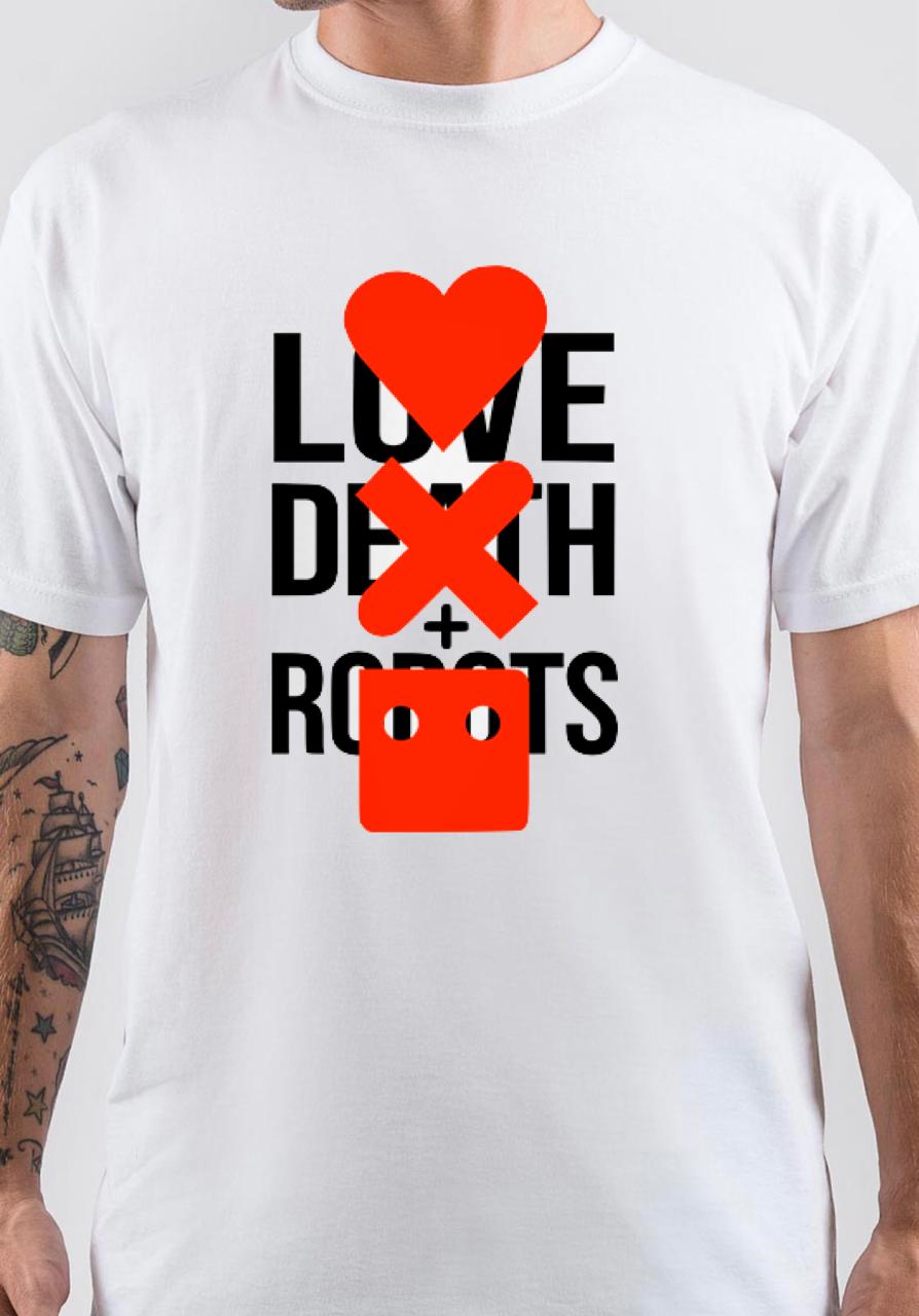 Love Death & Robots White T-Shirt Hoodie, Sweatshirt | CoreVibeTees.com