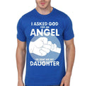 I Asked For An Angel He Sent Sent Me My Daughter Blue T-Shirt Hoodie, Sweatshirt | CoreVibeTees.com