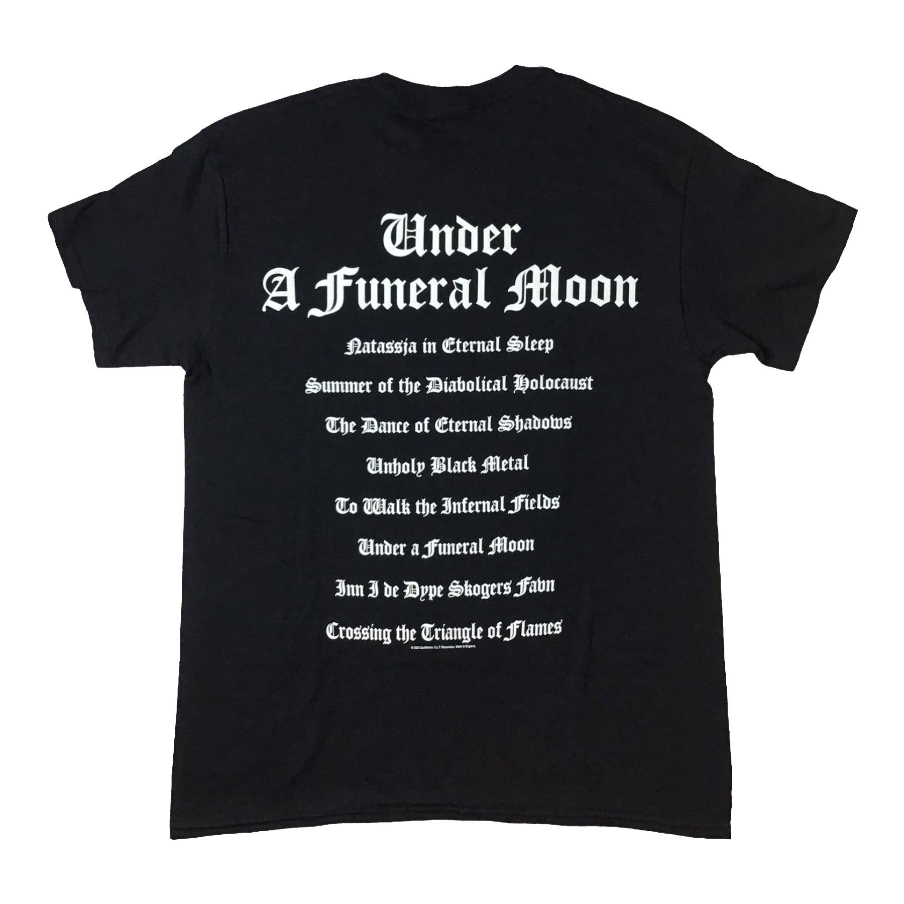 Darkthrone - Under A Funeral Moon (Album Back) t-shirt Hoodie, Sweatshirt | CoreVibeTees.com (Image 3)