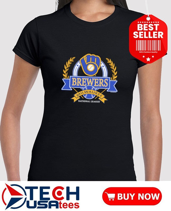 Milwaukee Brewers National League Cooperstown Crest shirt