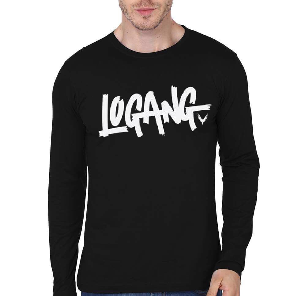 Logang Black Full Sleeve T-Shirt Hoodie, Sweatshirt | CoreVibeTees.com
