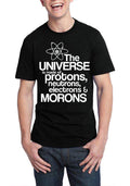 The Universe Is Made OF Protons Black Half Sleeve T-Shirt Hoodie, Sweatshirt | CoreVibeTees.com