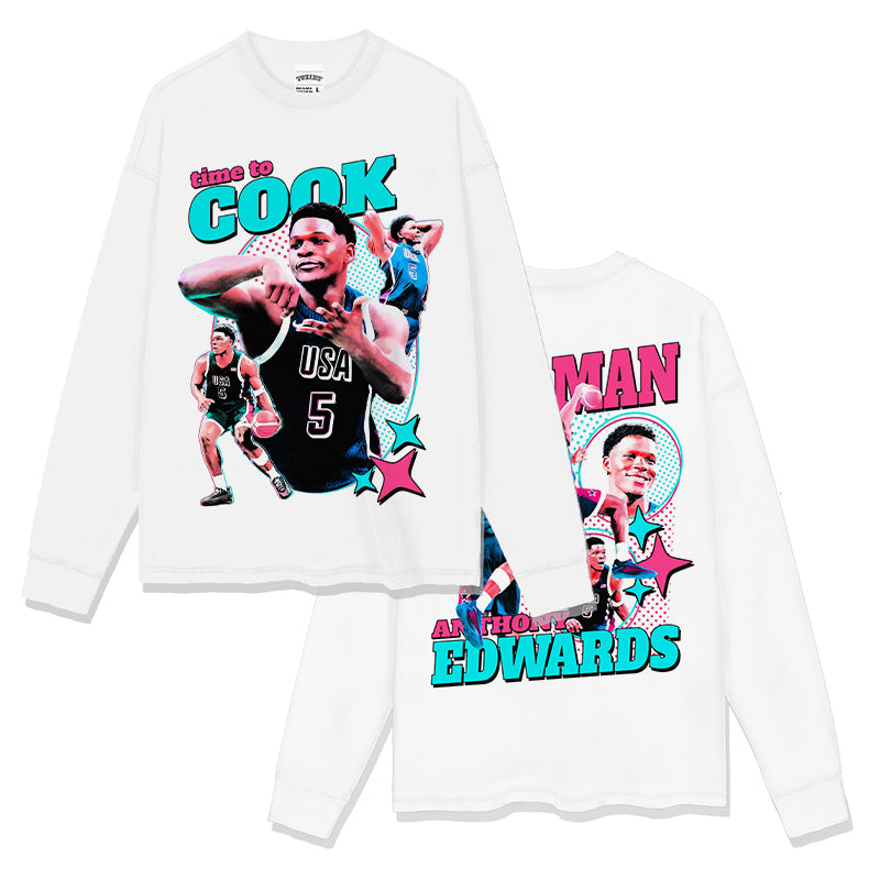 Anthony Edwards Sweatshirt NBA 2024 Style002 T-Shirts, Hoodie | CoreVibeTees.com (Image 3)