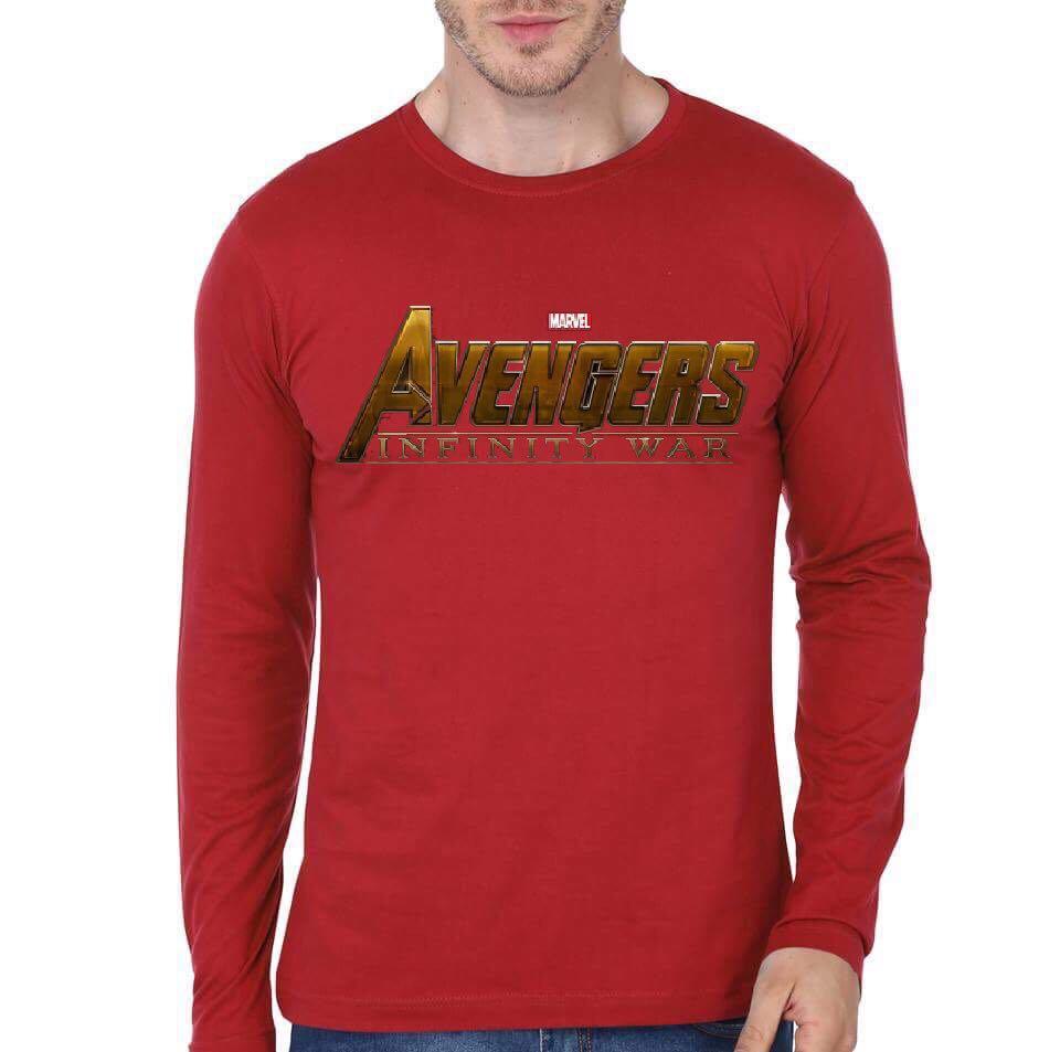Avengers The Infinity War Red Full Sleeve T-Shirt Hoodie, Sweatshirt | CoreVibeTees.com