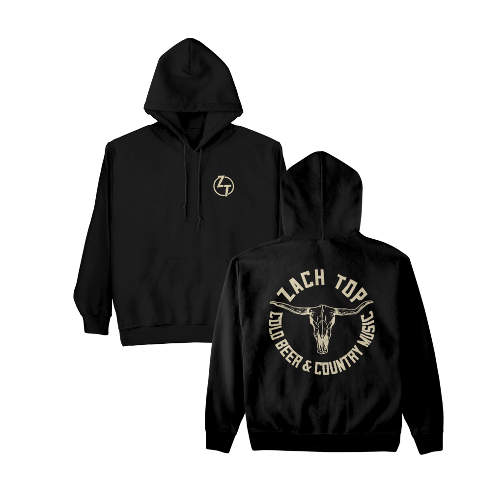 Black Skull Logo Hoodie T-Shirts, Sweatshirt | CoreVibeTees.com (Image 1)
