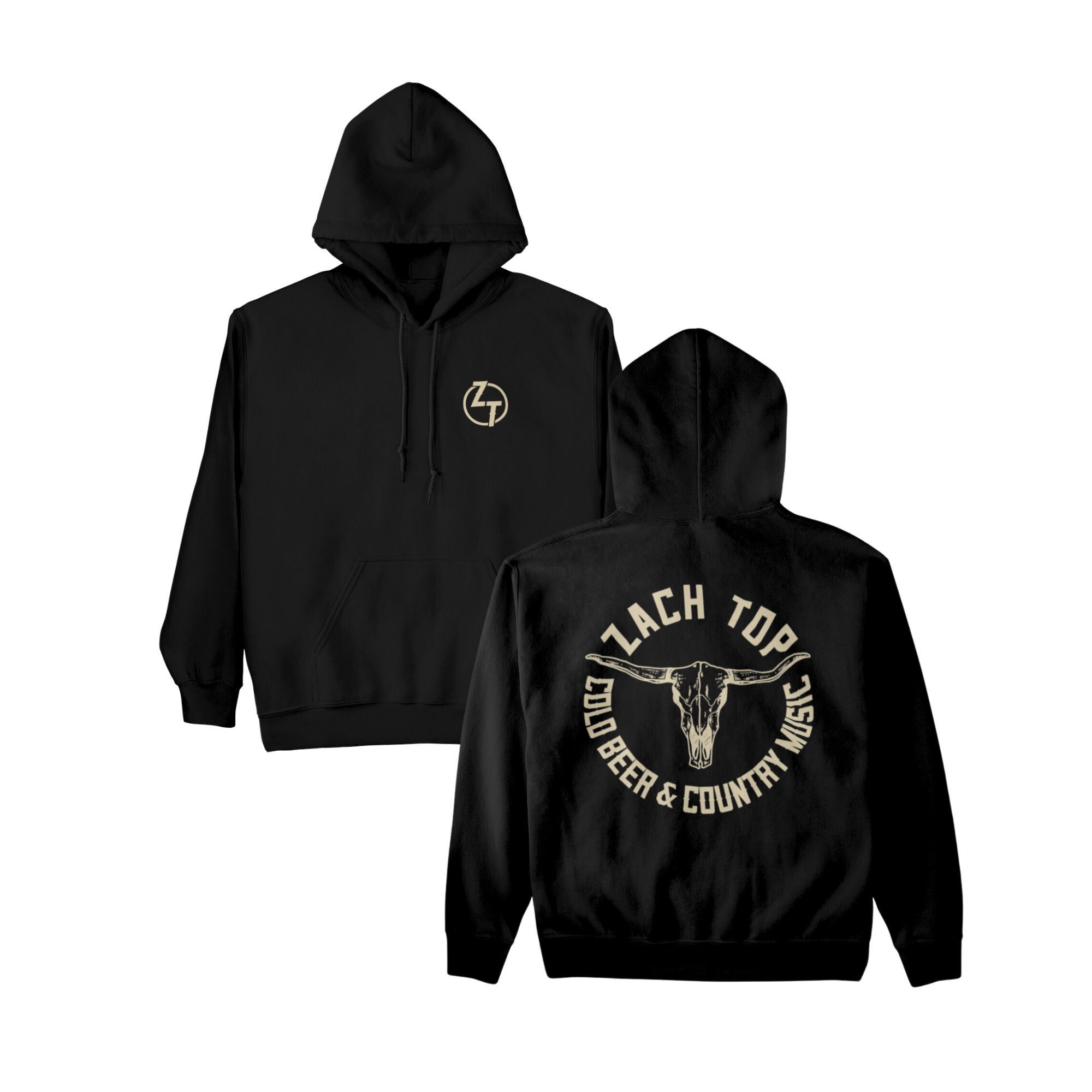 Black Skull Logo Hoodie T-Shirts, Sweatshirt | CoreVibeTees.com (Image 1)