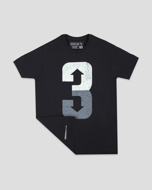 3 Up 3 Down (Black) - Men's Tee Hoodie, Sweatshirt | CoreVibeTees.com (Image 1)