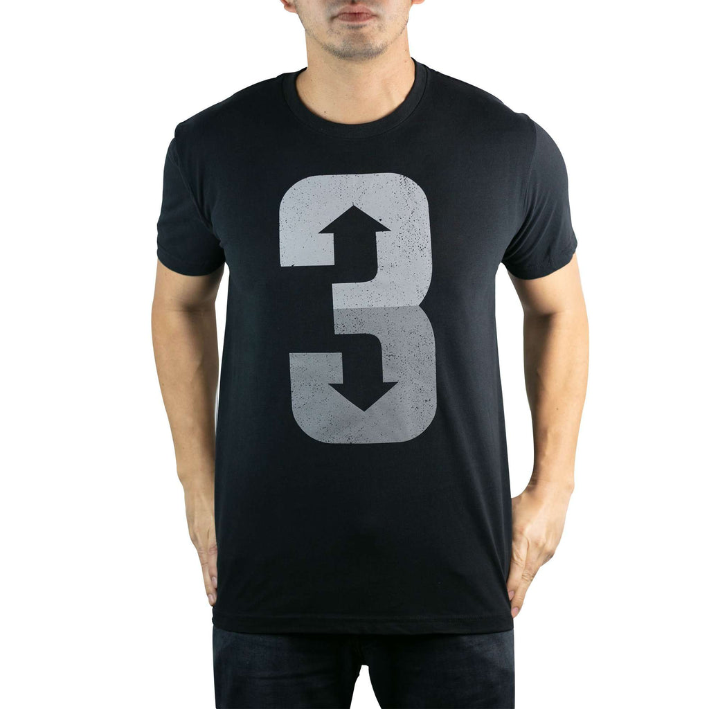3 Up 3 Down (Black) - Men's Tee Hoodie, Sweatshirt | CoreVibeTees.com (Image 3)