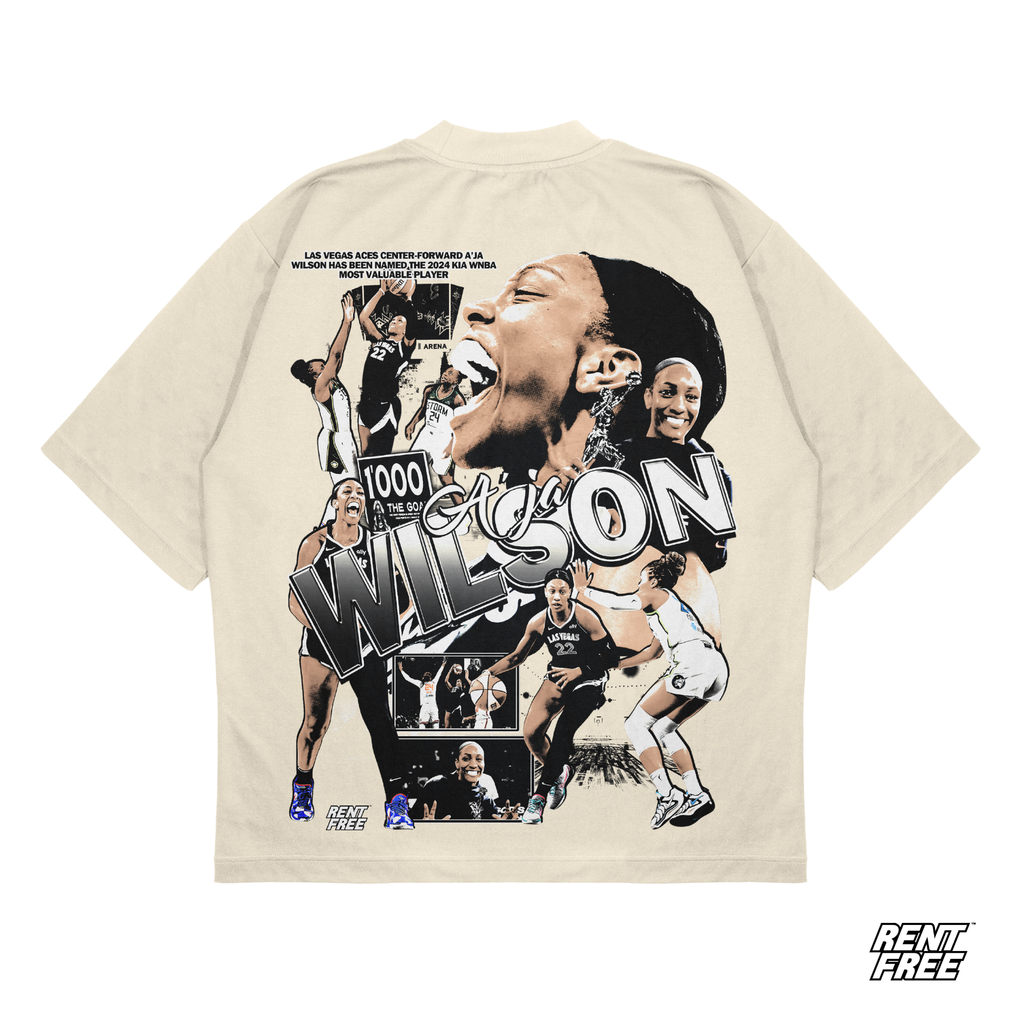 A'ja Wilson MVP Tee Hoodie, Sweatshirt | CoreVibeTees.com (Image 3)