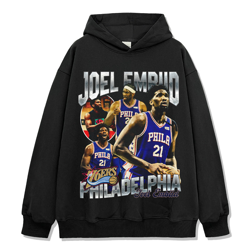 Joel Embiid HOODIE NBA 2024 Style001 T-Shirts, Sweatshirt | CoreVibeTees.com (Image 1)