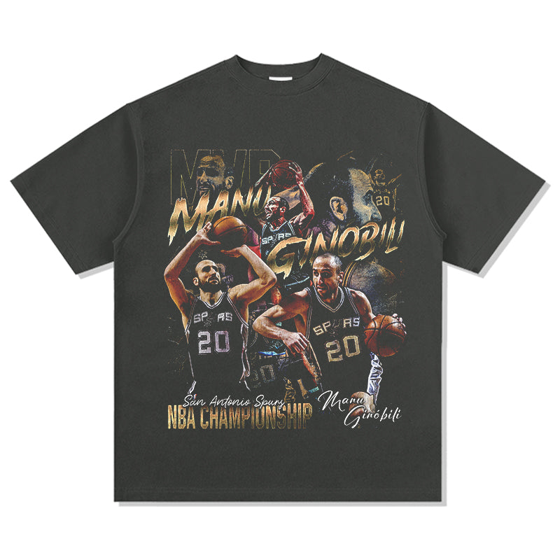 Manu Ginobili Tee NBA 2024 Hoodie, Sweatshirt | CoreVibeTees.com (Image 1)
