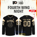 Philadelphia Flyers Fourth Wings Night Custom Hockey Jersey