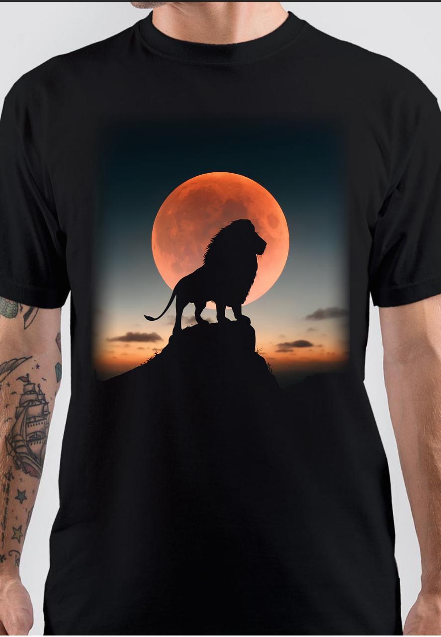 The Lion King Half Sleeve Black T-Shirt Hoodie, Sweatshirt | CoreVibeTees.com