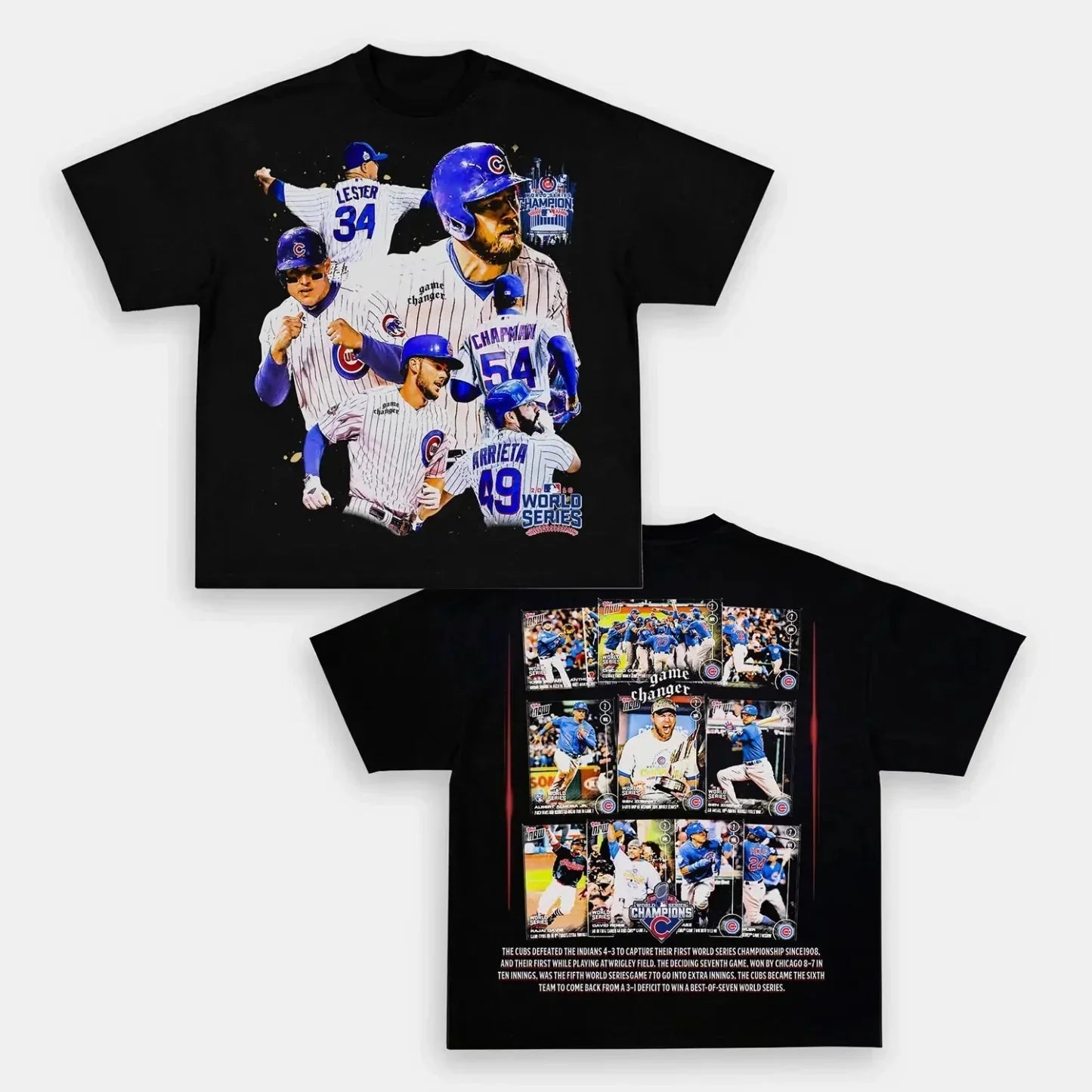 Cubs Back Design TEE Hoodie, Sweatshirt | CoreVibeTees.com (Image 1)