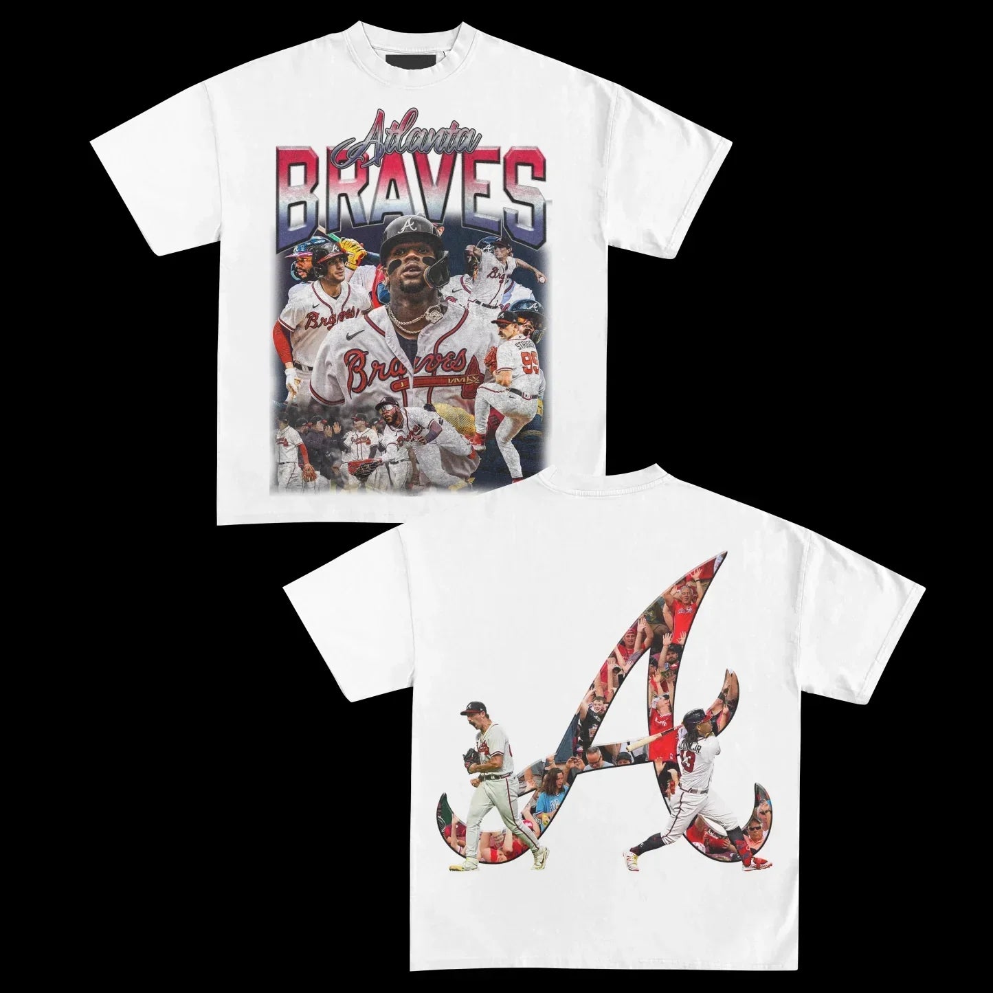 Atlanta Braves Back design TEE Hoodie, Sweatshirt | CoreVibeTees.com (Image 1)