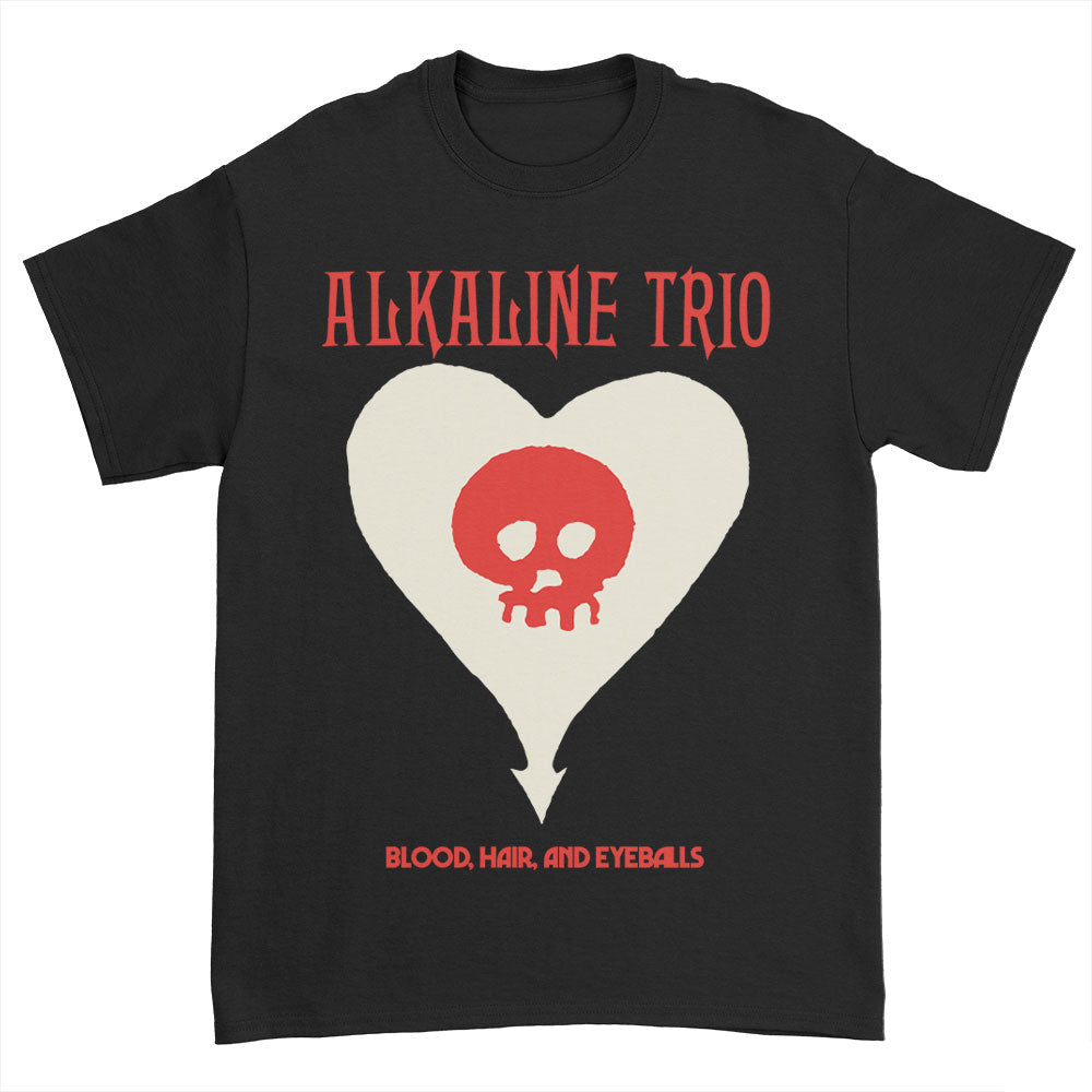 Blood, Hair and Eyeballs Heart Skull T-Shirt (Black) Hoodie, Sweatshirt | CoreVibeTees.com