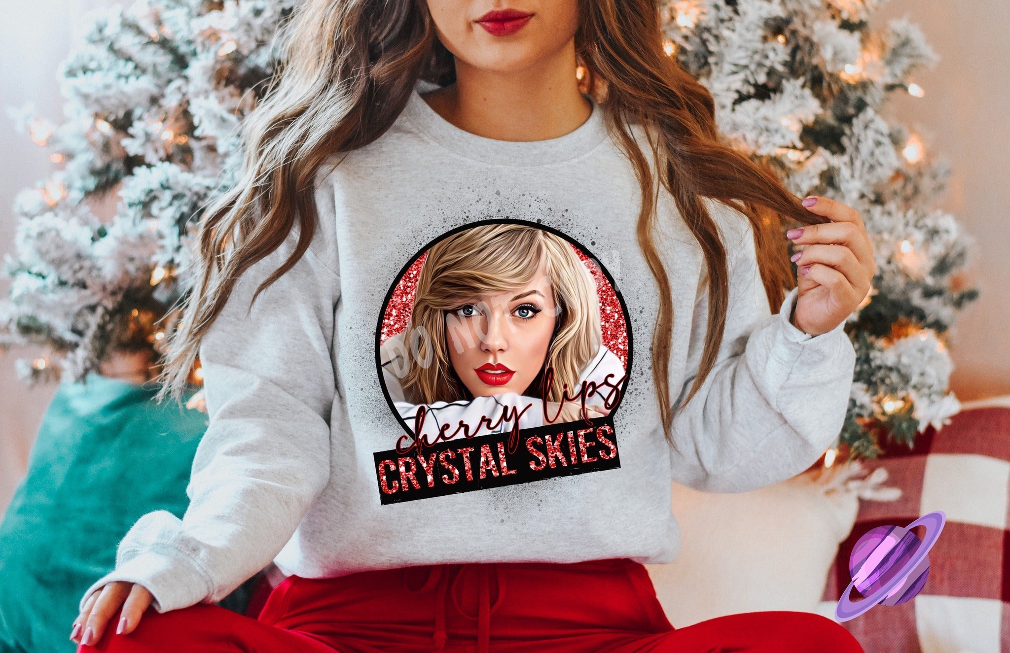 CHERRY LIPS - CREW NECK SWEATSHIRT T-Shirts, Hoodie | CoreVibeTees.com (Image 1)