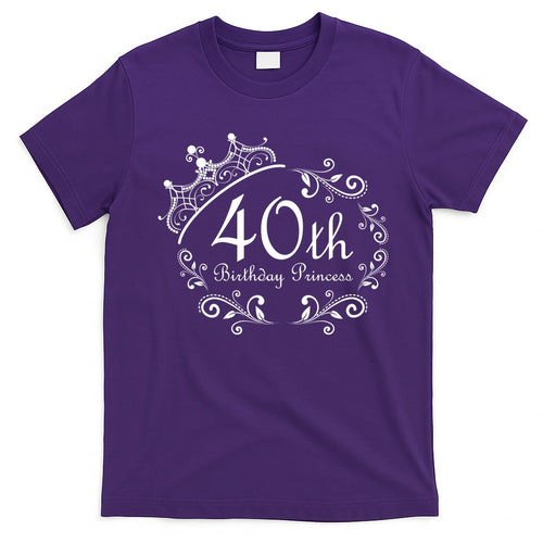 40th Birthday Princess T-Shirt Hoodie, Sweatshirt | CoreVibeTees.com