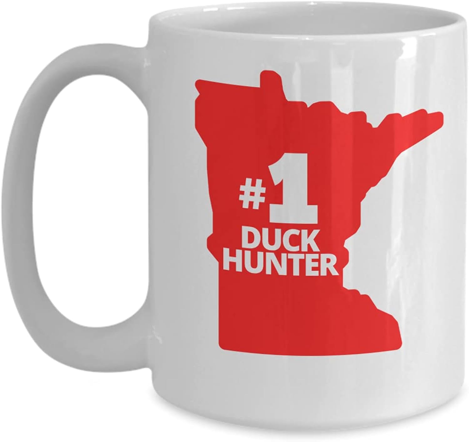#1 Duck Hunter Minnesota - Funny Friend Coffee Mugs - Great Gift For Husbands, Fathers, Friends - 15 oz. Mug - Wonderful Birthday Gift For The Duck Hunter In Your Life