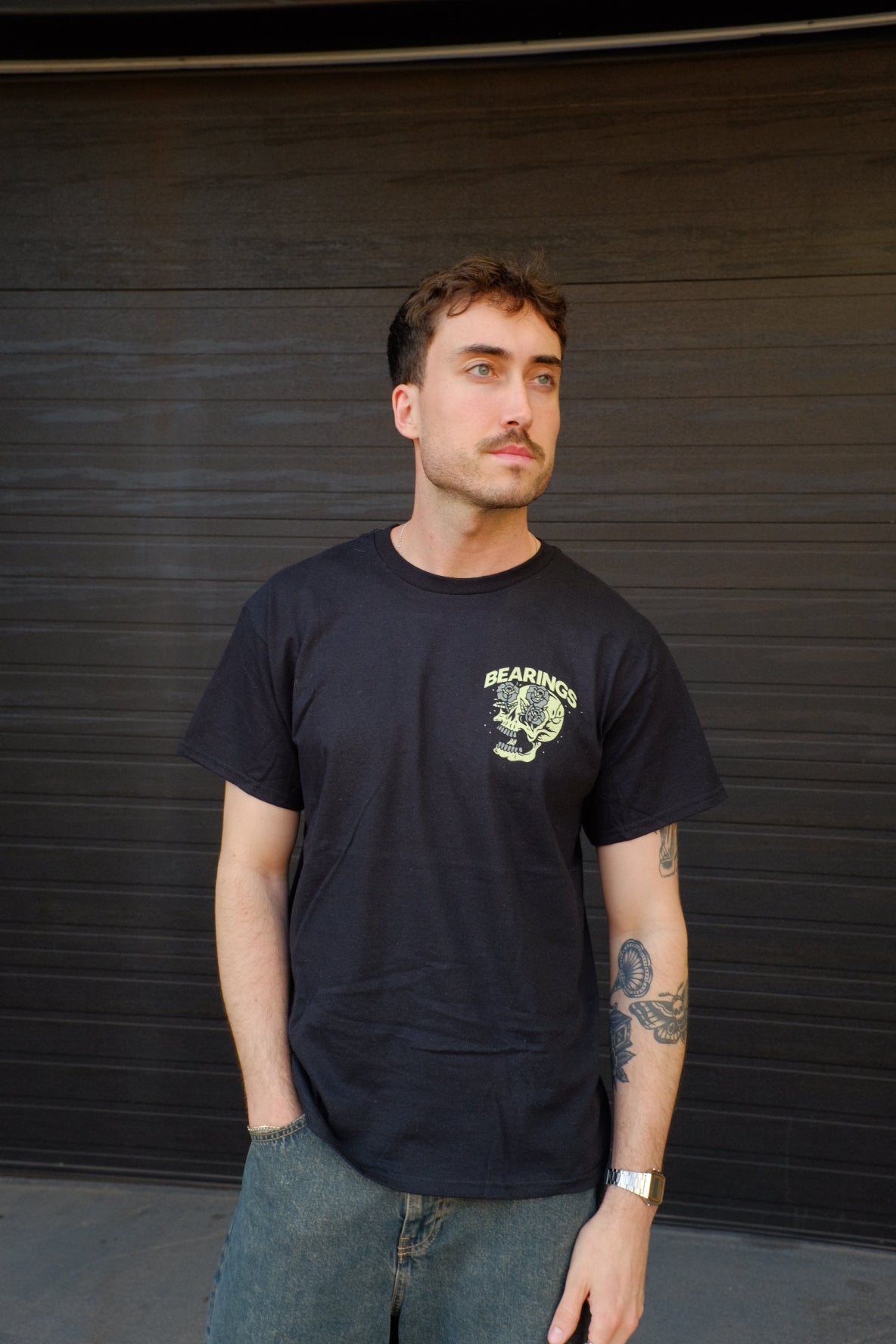 Bearings - Skull Rose Tee Hoodie, Sweatshirt | CoreVibeTees.com (Image 5)