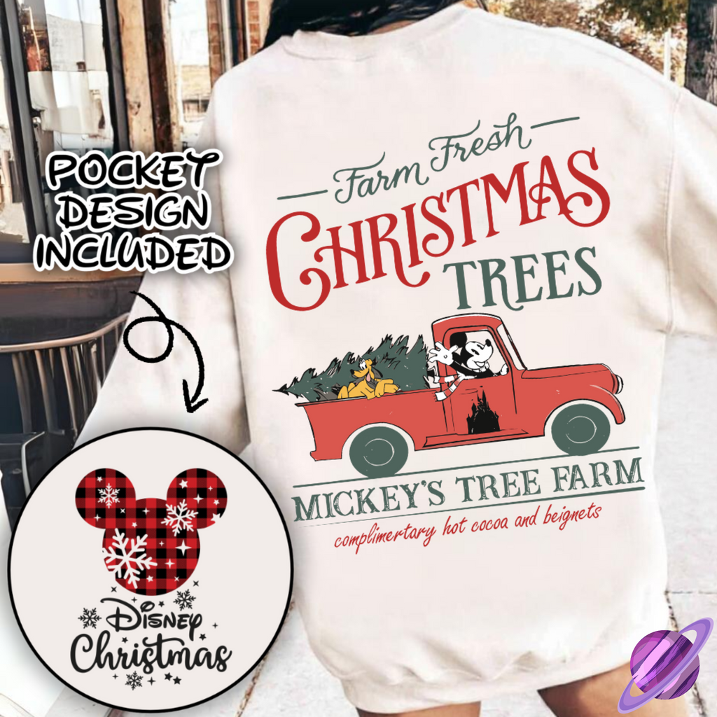 MOUSE FRESH TREES 2 SWEATSHIRT W/ POCKET PRINT T-Shirts, Hoodie | CoreVibeTees.com (Image 1)