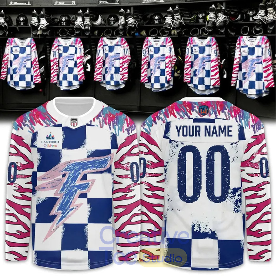 Fargo Force 2026 Sanford Children’s Custom Hockey Jersey