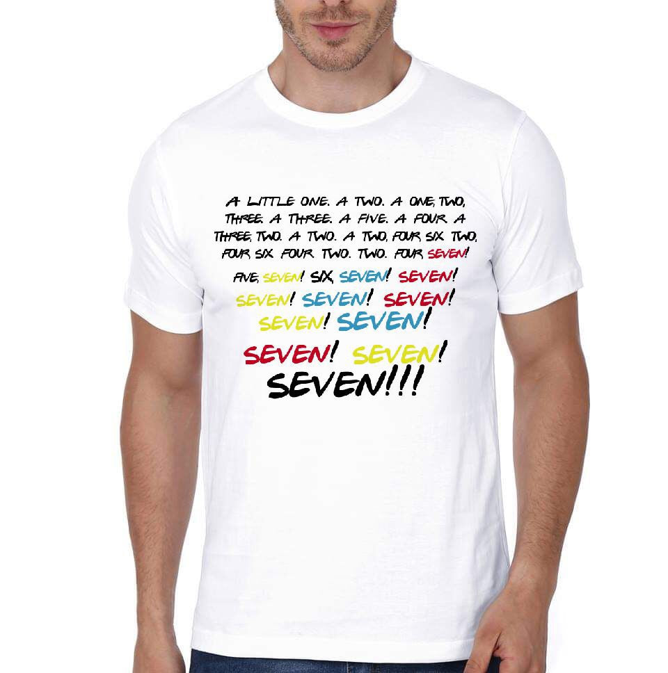 Friends Seven White T-Shirt Hoodie, Sweatshirt | CoreVibeTees.com