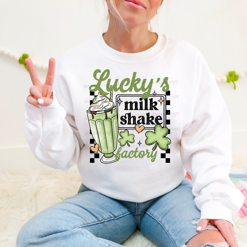 LUCKY'S MILK SHAKE SWEATSHIRT T-Shirts, Hoodie | CoreVibeTees.com (Image 1)