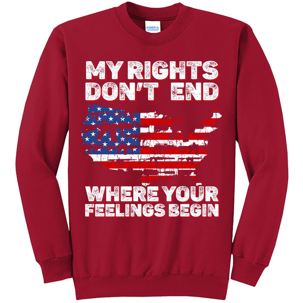 My Rights Don't End Where Your Feelings Begin Patriotic T-Shirt (O) Hoodie, Sweatshirt | CoreVibeTees.com (Image 4)