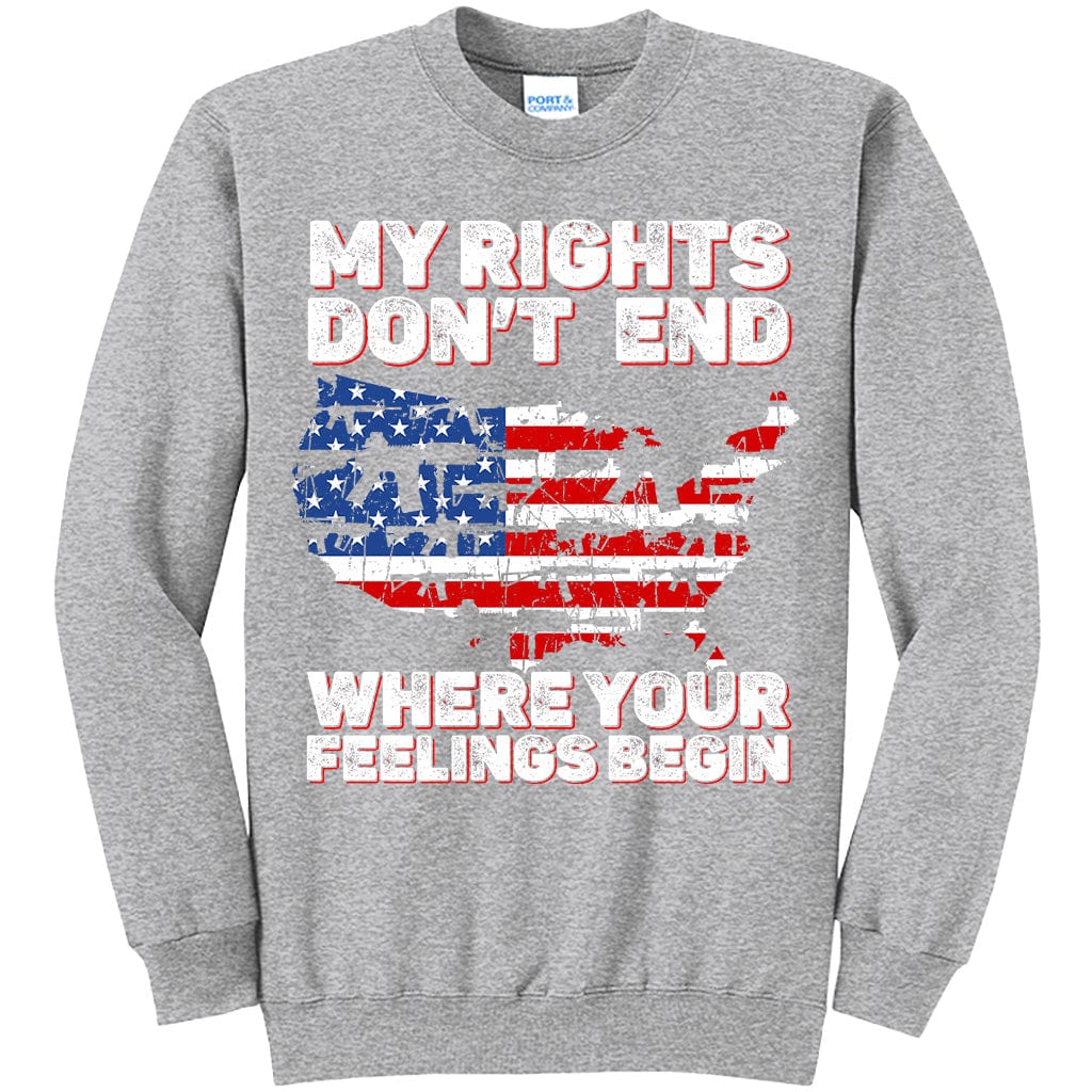 My Rights Don't End Where Your Feelings Begin Patriotic T-Shirt (O) Hoodie, Sweatshirt | CoreVibeTees.com (Image 3)