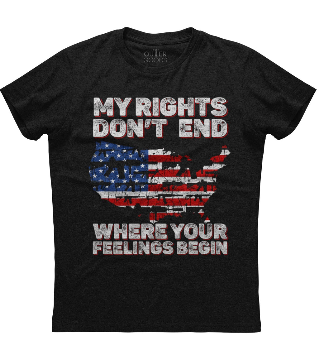 My Rights Don't End Where Your Feelings Begin Patriotic T-Shirt (O) Hoodie, Sweatshirt | CoreVibeTees.com (Image 1)