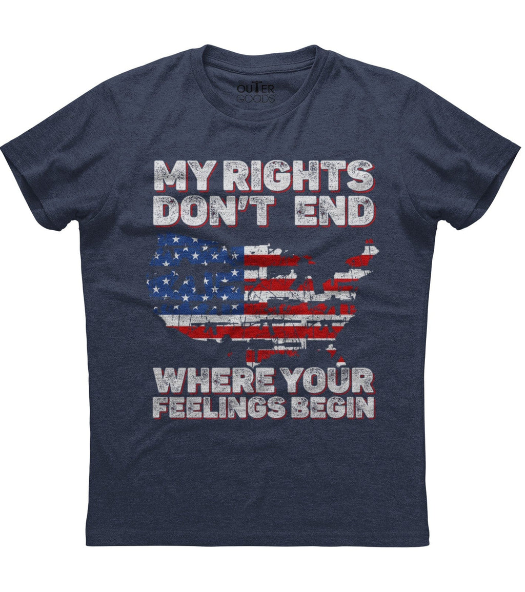 My Rights Don't End Where Your Feelings Begin Patriotic T-Shirt (O) Hoodie, Sweatshirt | CoreVibeTees.com (Image 2)