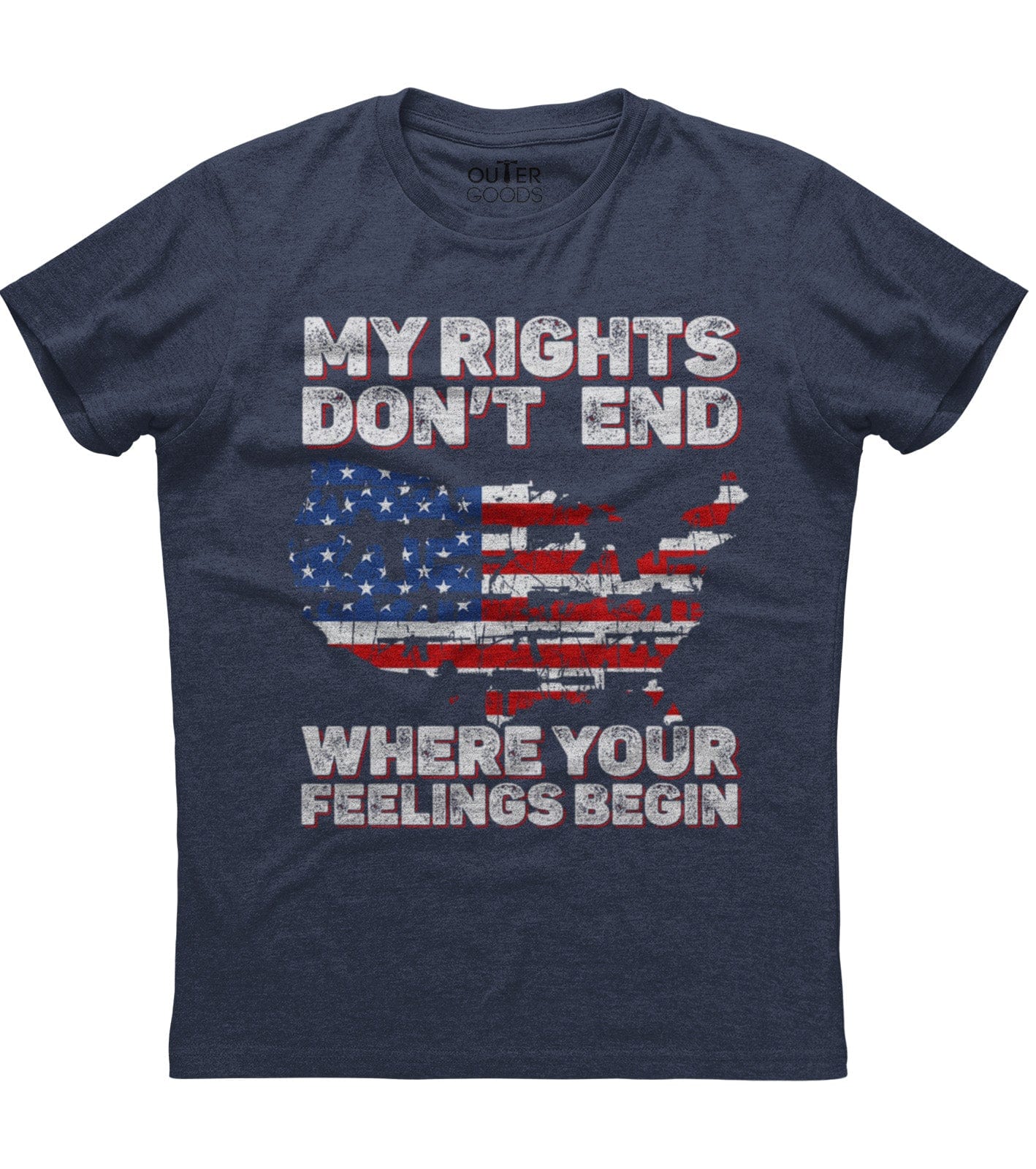 My Rights Don't End Where Your Feelings Begin Patriotic T-Shirt (O) Hoodie, Sweatshirt | CoreVibeTees.com (Image 2)