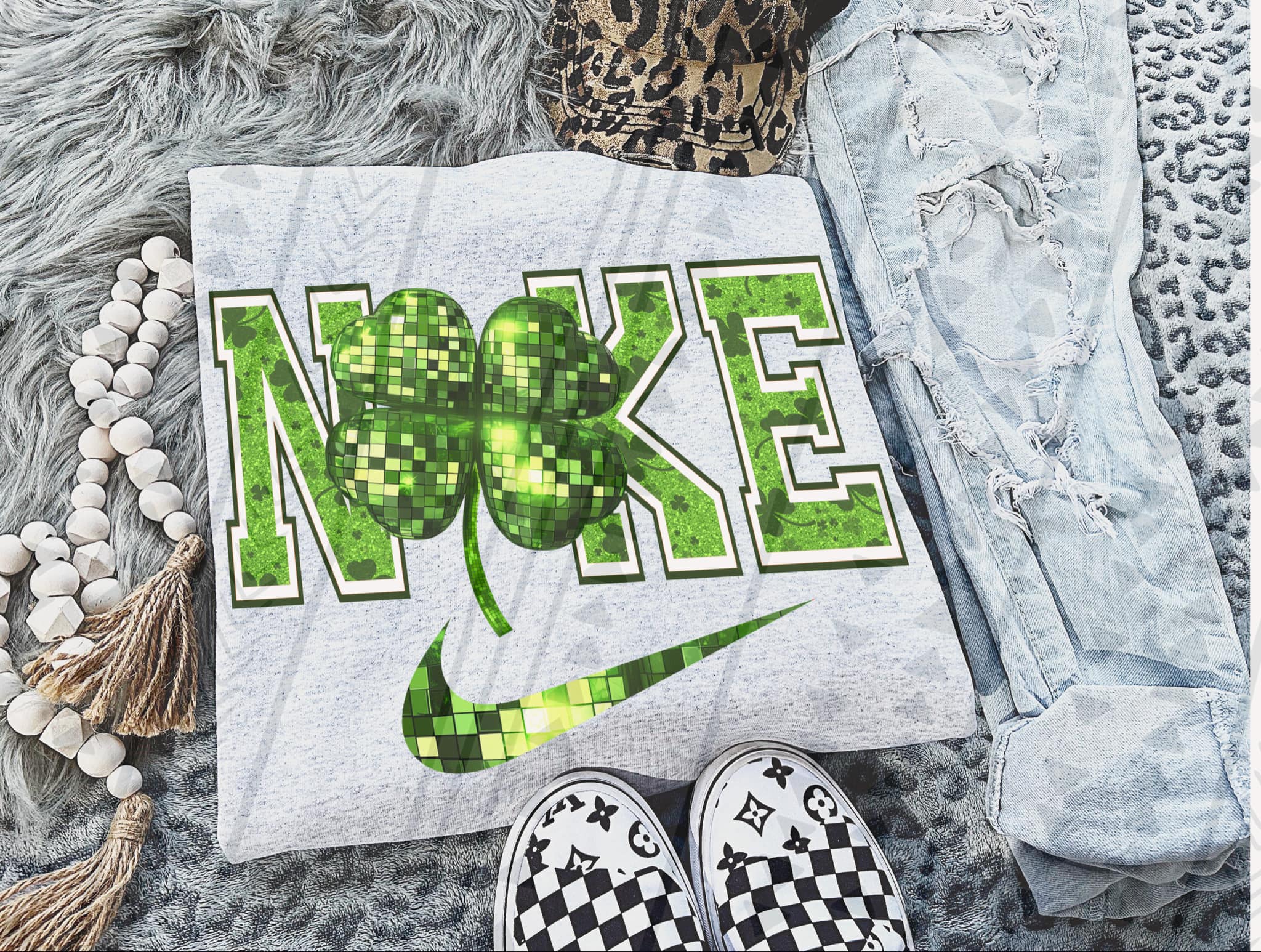 LUCKY SWOOSH SWEATSHIRT T-Shirts, Hoodie | CoreVibeTees.com (Image 1)