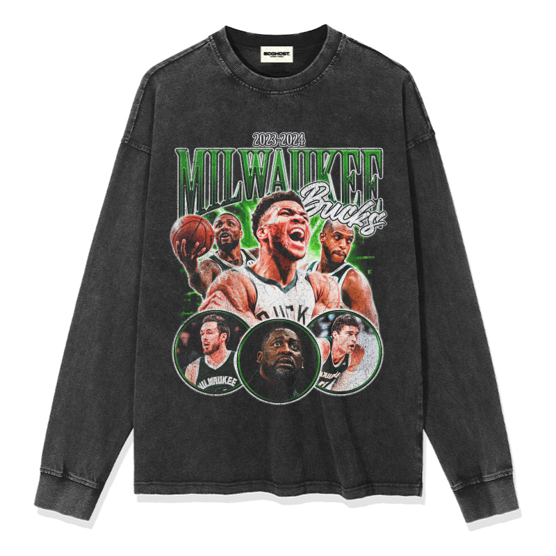 Milwaukee Bucks Sweatshirt NBA 2024 T-Shirts, Hoodie | CoreVibeTees.com (Image 2)
