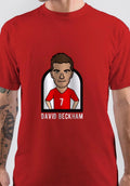 David Beckham Red T-Shirt Hoodie, Sweatshirt | CoreVibeTees.com