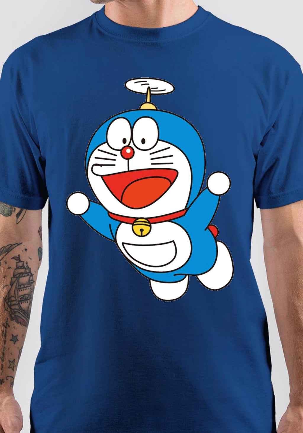 Doraemon Blue T-Shirt Hoodie, Sweatshirt | CoreVibeTees.com